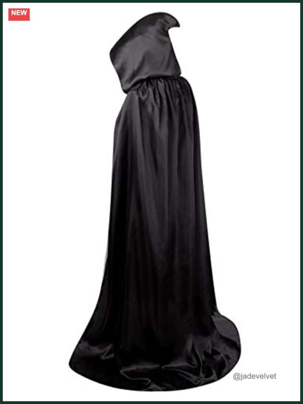 Unisex Adult Hooded Cape Full Length Halloween Christmas Costume Party Cloak